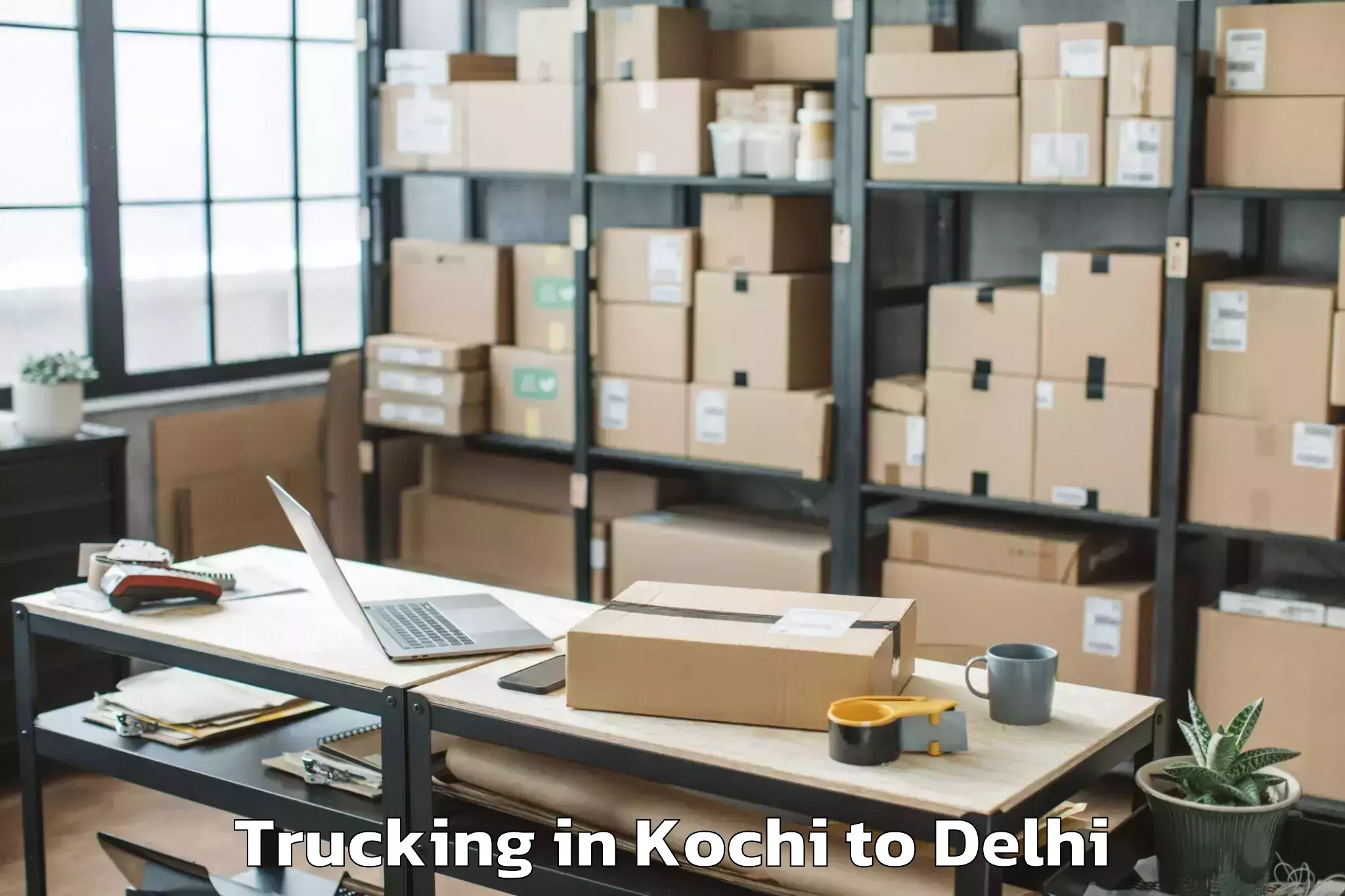 Book Kochi to Kalkaji Trucking